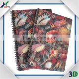 PP/PET Plastic Cover 3D Lenticular Printing Note Book thumbnail-1