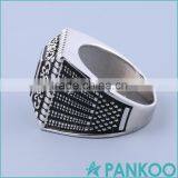 Wholesale Retro Top Tier Black Gems 925 Sterling Silver Rings Engagement Ring thumbnail-3