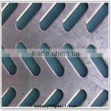 oblong hole perforated metal sheet/slotted hole perforated meta sheet/obround hole perforated sheets