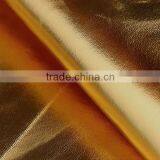 Metallic PU leather for shoes and handbag leather usage