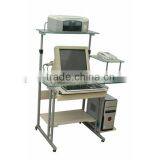 DCS-8122 Guangzhou Glass Computer Table With Print Stand