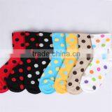 clolorful printing custom socks in 100% poly cotton for sale