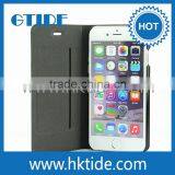 Professional Manufacture Waterproof Leather For Iphone 6 Case With Magnet thumbnail-3