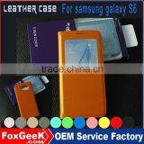 For Samsung Galaxy S6 Leather Case,China Supplier Pu Leather Mobile Phone Case For Samsung Galaxy S6 Cellphone Case