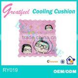 Flowers Printed Cushion With Hydrogel Injections Cooling Cushion