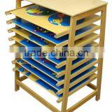 Montessori Materials Beech Wooden Toys Educational for 8 Puzzle Maps With Stand thumbnail-1