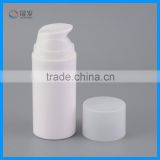 Plastic cosmetic airless pump bottle of stainless steel spring