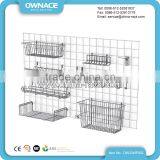 Versatile Grid Wall-Mount Metal Pot Rack for Kitchen and Home Storage thumbnail-1