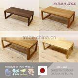High Quality and Simple Living Room Center Table Design With Various Kind of Wood Made in Japan thumbnail-6