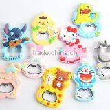Hot Sale Custom Promotional Cheap Price PVC Keychain Beer Bottle Opener Fridge Magnet thumbnail-6