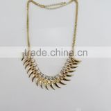 Latest design crescent diamond necklace
