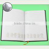 Custom PU Hard Cover Note Book With Rubberband in 100 Leaves in Cream Paper With Square Printed thumbnail-6