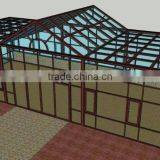 Modern Design Aluminum Alloy Glass House,green House, Sunroom/wood-aluminium Composite Sunroom thumbnail-5