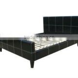 2013 best furniture wooden faux prado pu leather bed frame