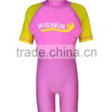 (New Arrival)Children's Floatation Pink and Yellow Swimming Suit with PE foam