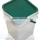 15L square plastic pail