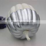 Artificial Silvery Pumpkin Fake Pumpkins for Halloween Carve and Decorate thumbnail-1