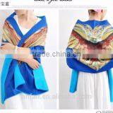 2017 OEM Service Fashion Printed Cheap Women Silk Scarf thumbnail-4