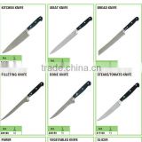 stock kitchenware houseware, kitchen knife stocklots overstock Mincing bread knife blades pizza knife close out