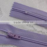 12 inch Lilac Color Closed Bottom Coil Zipper, Coil Zipper, Nylon Closed End Zipper, Lilac Dress Zipper, Closed End Dress Zipper