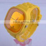 Stylish Square Face Quartz Silicon Jelly Watch thumbnail-1