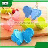 Kitchen Non-stick Silicone Butterfly Bbq Baking Grill Heat Resistant Oven Finger Clip Glove Gloves thumbnail-5