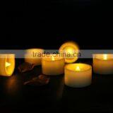 Yellow Amber Flickering Flameless Paraffin Wax Candles With Timer(6 Hours On,18 Hours Off) LED Battery Powered Candles thumbnail-2