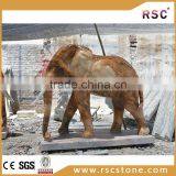 Outdoor Rusty Elephant Statue for Sale thumbnail-1