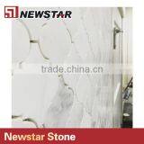 Newstar Chinese White Marble Natural Marble Bathroom Wall Tile Prices Mosaic thumbnail-1