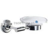 Hotel Stainless Steel 304 Soap Dish Holder With Glass Dish Pass BSCI thumbnail-2