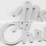 Silver/Golden English Merry Christmas Alphabet Decorative Hanging Ornaments Christmas Words Decorations thumbnail-4