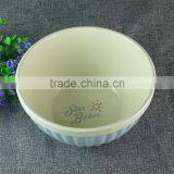 Bulk Stock Cheap Pink&Blue Deep Ceramic Baking Pan Bakeware Wholesale thumbnail-3