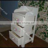 Morden Bedroom Cabinet, Wood Night Table With Hand-painted Pictures thumbnail-1
