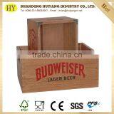 Custom Size and Logo Rectangular Wooden Ice Bucket thumbnail-1