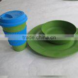 High Standard Eco-friendly Affordable Bamboo Fiber Tableware Set thumbnail-2