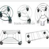 HIGH QUALITY Home Removable Metal Flower Shelf Plant Trolley Wheel Flower Shelf thumbnail-3