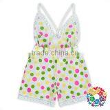 Newborn Baby Girls Sleeveless Backless Floral Romper thumbnail-3