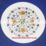 Corporate Gift Marble Inlay Plate, Inlay Marble Decorative Plate thumbnail-1