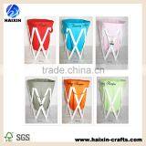 White Wooden Stand Large Canvas Laundry Bag thumbnail-1