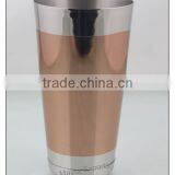 Stainless Steel Boston Glass With Copper Finish in Middle thumbnail-1