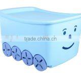 Hot Sale PP Kids' Toy Storage Box With Wheels&lid thumbnail-5