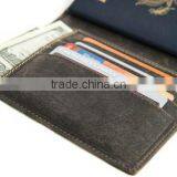 RFID Blocking id Card Holder Travel Leather Passport Holder thumbnail-3