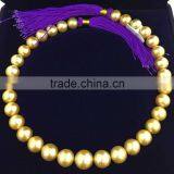 Wholesale 12-14mm Natural Gold Round South Sea Pearl Strands thumbnail-2
