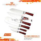 A3309-1 Great Style 5pcs Stainless Steel Knife Set Handle With Spray Printed thumbnail-6