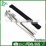 10pcs Stainless Steel Halal Kebab Skewer Set for Barbecue Grill thumbnail-1