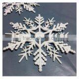 Christmas Tree Snowflake White Ornaments Hanging Decoration 10cm Festival thumbnail-1