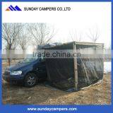 Picnic car side awning fabric for camper sunshade awning with mosquito net