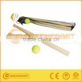 Wooden Baseball Bat Game Set 2 Bat 1 Ball Net Packing thumbnail-1