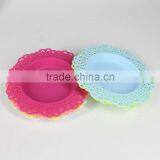 Round Lace Brim Flower Pot Tray thumbnail-2