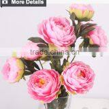 Hot Sale Decorative Silk Flower Cloth Peony Flower thumbnail-6